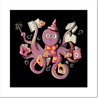 Magic Octopus Reading Books by Tobe Fonseca Posters and Art